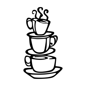 Tablou metalic Coffee Negru 40x75 cm - Img 3