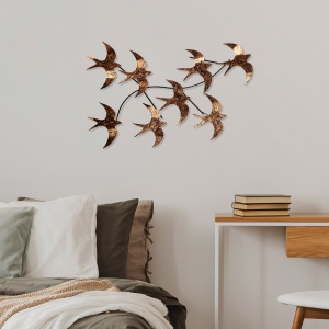 Tablou metalic Flying Multicolor 69x41x7 cm - Img 2