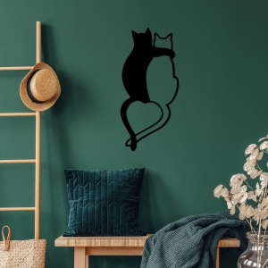 Tablou metalic Love Negru 33x70 cm - Img 4