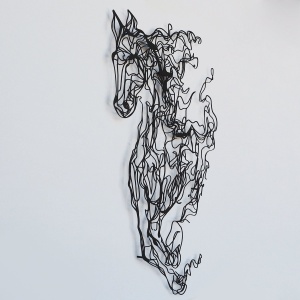 Tablou metalic Metal Negru 41x66 cm - Img 5