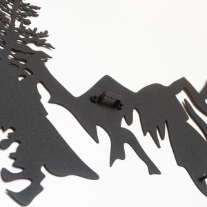 Tablou metalic Mountains Negru 17x69 cm - Img 5