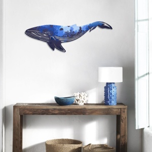 Tablou metalic Reef Multicolor 31x94 cm - Img 3