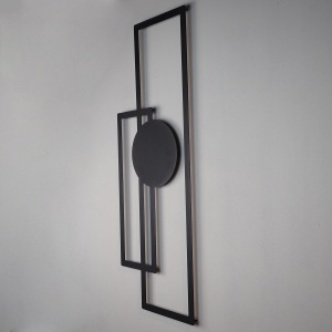 Tablou metalic Trident Negru 32x85 cm - Img 3