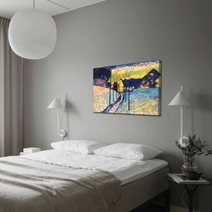 Tablou Rainbow Cascade Multicolor 70x100x3 cm - Img 2