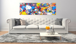 Tablou - Rainbow Illumination 150x50 cm - Img 2