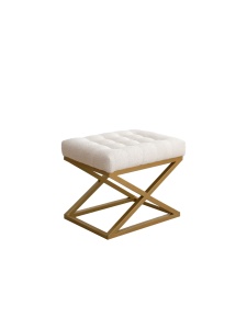Taburet Altin Crem 50x42x40 cm - Img 6