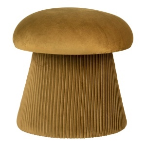 Taburet circular Hampton, Ocru, 39x39x42 cm - Img 3