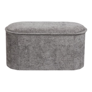 Taburet cu depozitare, Trebia, Pako, Gri 76x38x38 cm