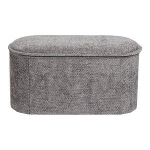 Taburet cu depozitare, Trebia, Pako, Gri 76x38x38 cm