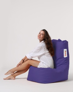 Taburet puf beanbag de gradina Diamond Mov - Img 7