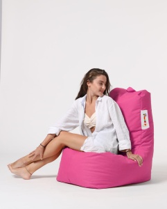 Taburet puf beanbag de gradina Diamond Roz - Img 6