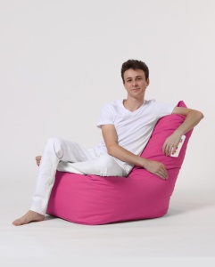 Taburet puf beanbag de gradina Diamond Roz - Img 11
