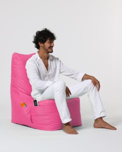 Taburet puf beanbag de gradina Diamond Roz - Img 14