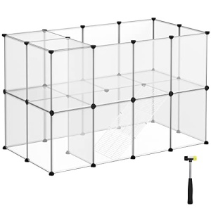 Tarc pentru animale de companie, Songmics, Alb, 143x73x91 cm - Img 2