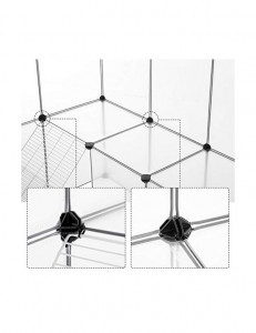 Tarc pentru animale de companie, Songmics, Alb, LPC004W01, 143 x 108 x 92 cm - Img 6