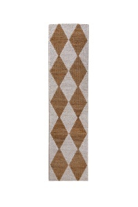 Traversa Effie Diamond Jute Bej deschis 80x230 cm, Flair Rugs - Img 2