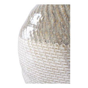 Vaza decorativa, Alb, 26x26x30.5 cm