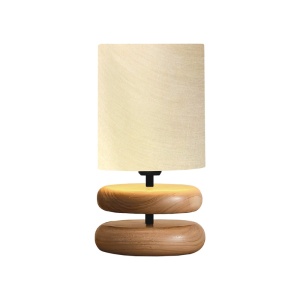 Veioza Clarion, Pako World, E14, Bej-Nuc, 15x15x35 cm
