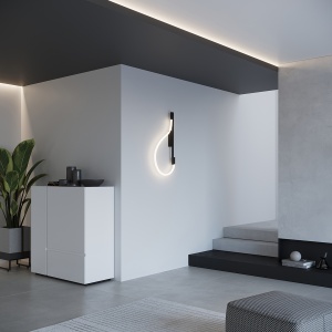 Aplica perete LED Galakse Negru 2700-6500K 36x7.5x90 cm - Img 14