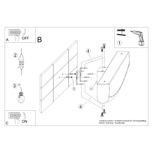 Aplica perete LED Jorun Negru 4000K 60x5.5x7 cm - Img 8