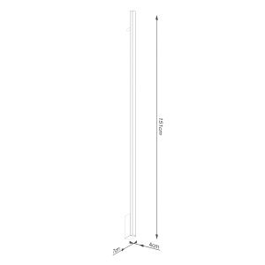 Aplica perete LED Lagom 150 Olive 3000K 4x7x151 cm - Img 8