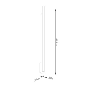 Aplica perete LED Lagom 90 Auriu 3000K 4x7x88.5 cm - Img 5
