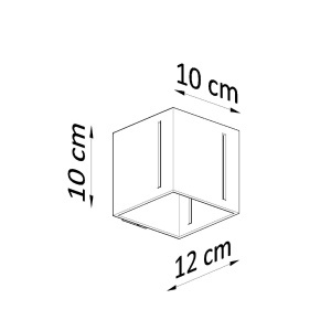 Aplica perete Pixar Gri 10x12x10 cm - Img 5