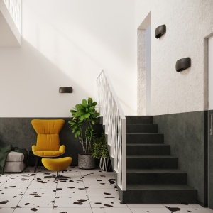 Aplica Pontius din ceramica Negru 32x9x14 cm - Img 6