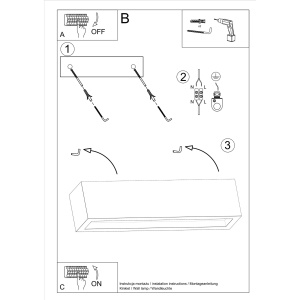 Aplica Vega din beton Gri 50x12x10 cm - Img 5