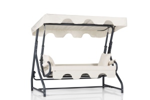 Balansoar cu 3 locuri Olea 9 Multicolor 200x165x110 cm - Img 2
