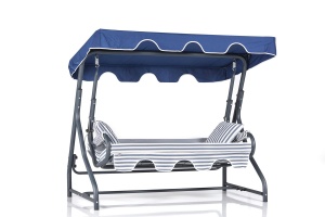 Balansoar cu 3 locuri Olea Multicolor 200x165x110 cm - Img 3