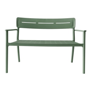 Banca pentru doua persoane Cadrin, Verde inchis, 60x117x83 cm - Img 4
