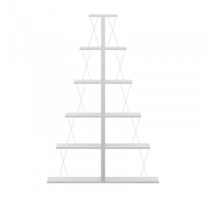 Biblioteca mini Tars alb 130x22x146cm - Img 2