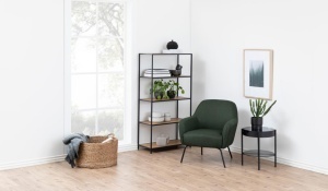 Biblioteca Seaford, Natural, 150x77x35 cm