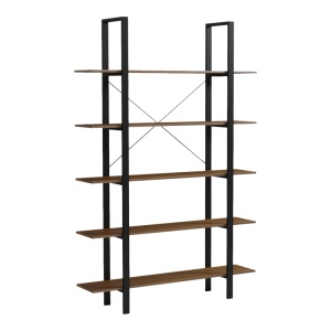 Biblioteca, Varous, Negru, 28x120x180 cm - Img 2