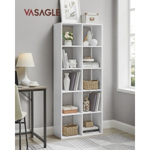 Biblioteca Vasagle Alb 65.5x30x161.5 cm - Img 2