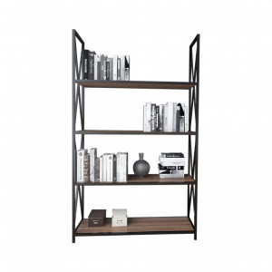 Biblioteca Xena - Walnut, Negru - Img 3