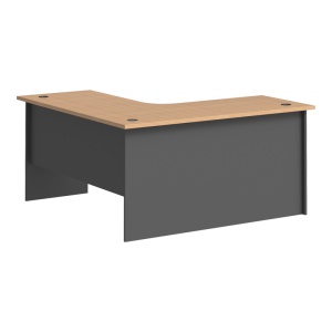 Birou coltar Fesialo, Antracit, 150x150x75 cm - Img 5