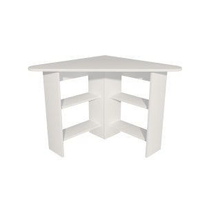 Birou pe colt Corner Alb 80x73.8x80 cm - Img 4
