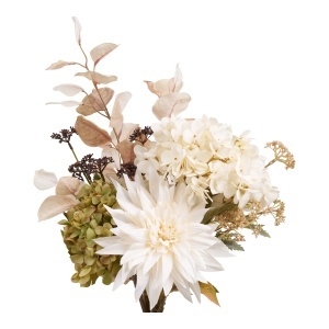 Buchet flori artificiale Hydrangea Bouquet, Multicolor, 30.5x25.5x67 cm - Img 4