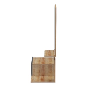 Bufet suspendat cu oglinda, Miranda, Pako, Stejar 60x30x89.5 cm - Img 6