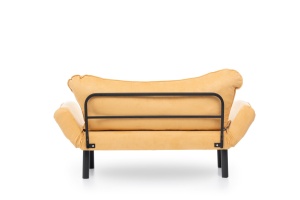 Canapea 2 locuri Chatto Mustar 140x70x65 cm - Img 10