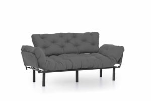 Canapea 3 locuri extensibila Nitta Gri - Img 11
