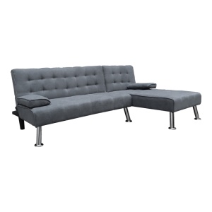 Canapea coltar Brisk Gri inchis 200x146x75 cm