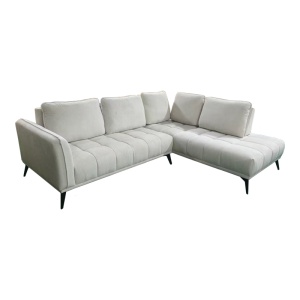 Canapea de colt stanga Belanza, Bej, 213x265x90 cm - Img 2