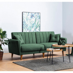Canapea Extensibila, 3 Locuri Aqua Verde - Img 1