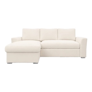 Canapea extensibila Belle, Ecru, 236x164x88 cm - Img 5