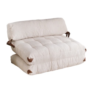 Canapea extensibilă cu 2 locuri Fold Alb 120x79x75 cm - Img 7