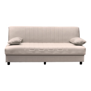 Canapea extensibila cu spatiu de depozitare Romina, Bej, 180x75x85 cm - Img 5