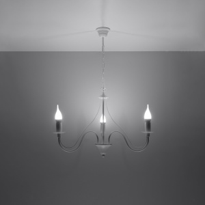 Candelabru 3 Minerwa Alb 60x60x80 cm - Img 3